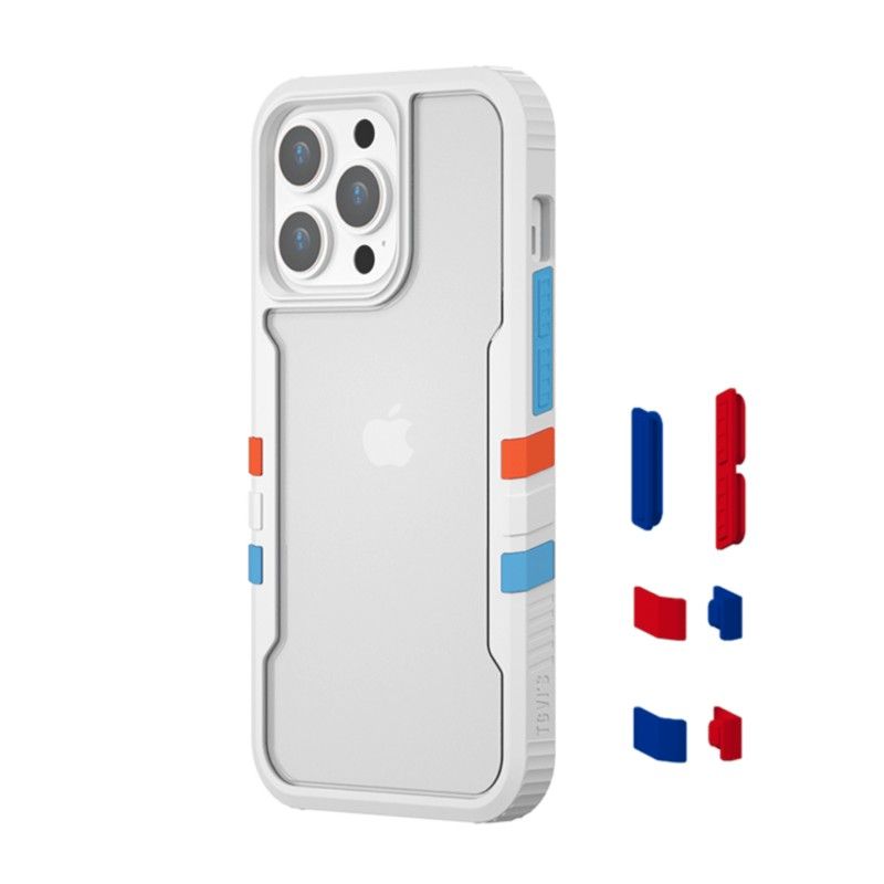 PINEAPPLESTORE - Protector Vibrant Serie iPhone 13 Blanco TGVI´S