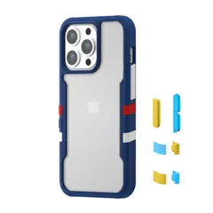 PINEAPPLESTORE - Protector Vibrant Serie iPhone 13 Mini Azul TGVI´S
