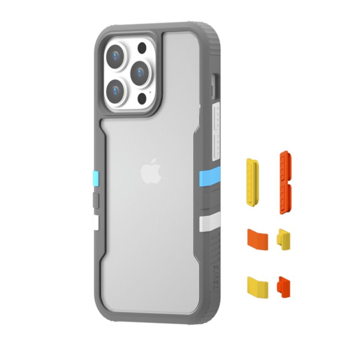 PINEAPPLESTORE - Protector Vibrant Serie iPhone 13 Mini Gris TGVI´S