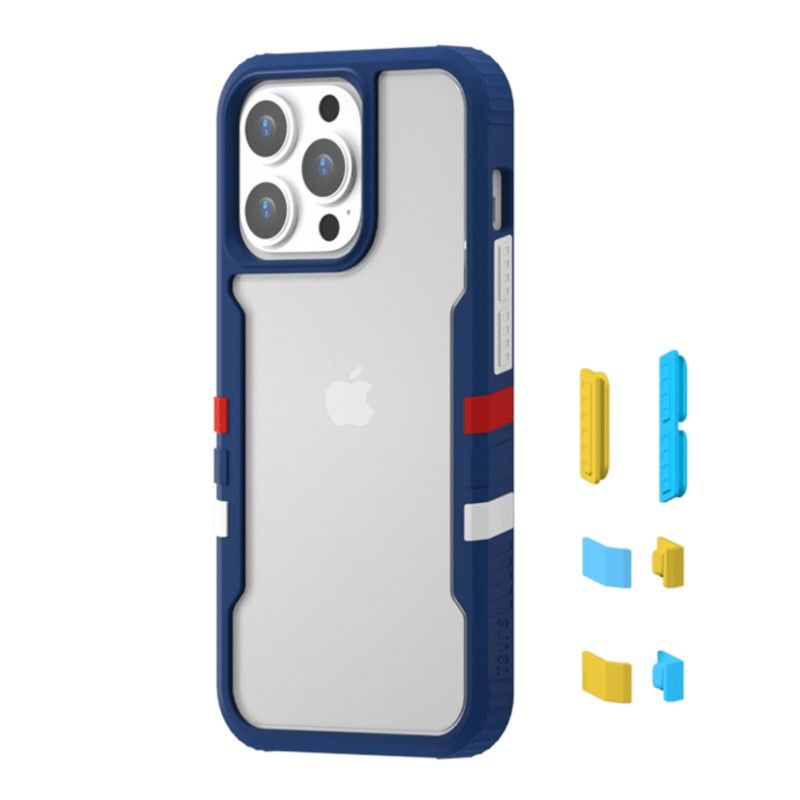 PINEAPPLESTORE - Protector Vibrant Serie iPhone 13 Pro Max Azul TGVI´S