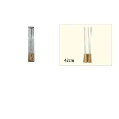 GENERICO - Aguja De Barbacoa 6 Piezas 42Cm Mango De Madera