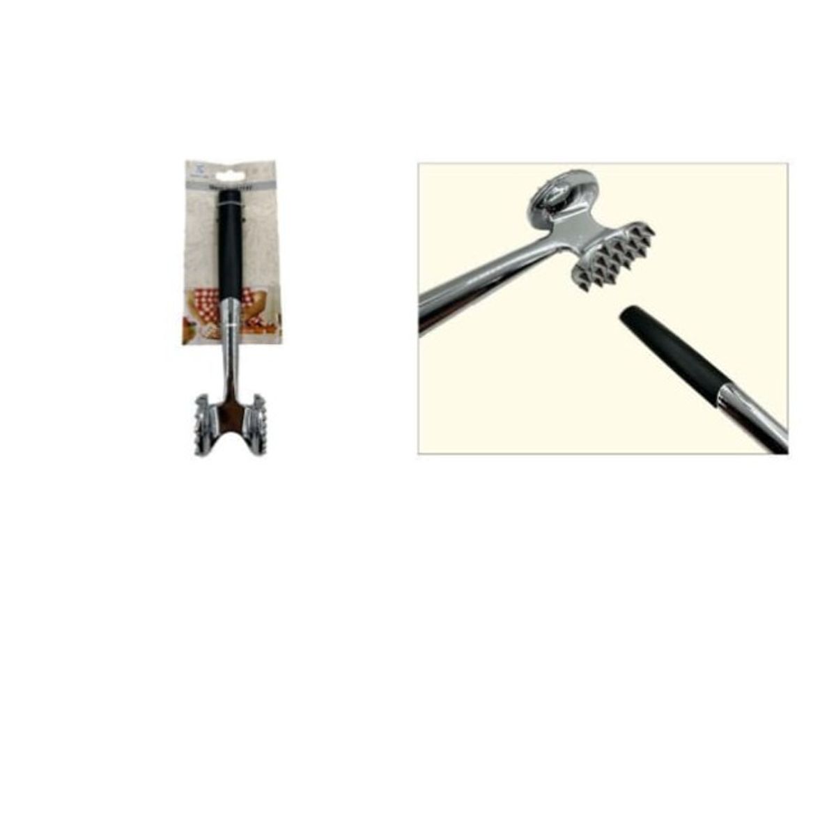 GENERICO - Martillo Ablandador De Carne Acero Inoxidable