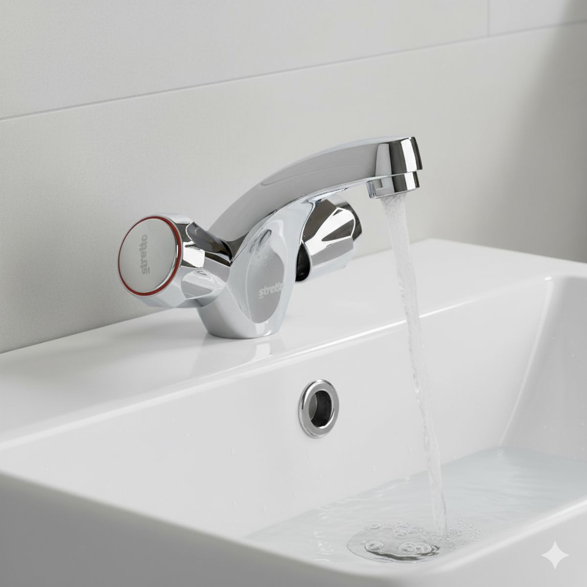STRETTO - Monoblock Lavamanos Lavatorio Mossini Metal Marca Stretto