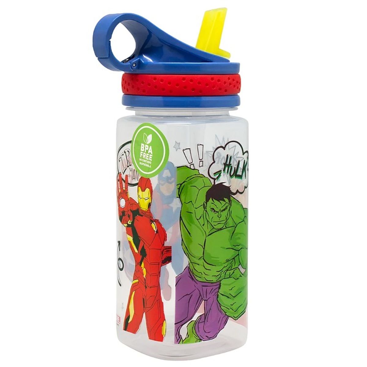 LICENCIAS - Botella Cuadrada 500ml Licencias Avengers