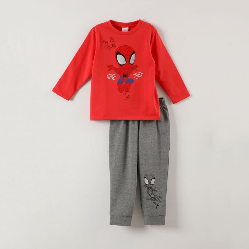 MARVEL - Conjunto Pijama Niño Spidey Super Pose Rojo Marvel