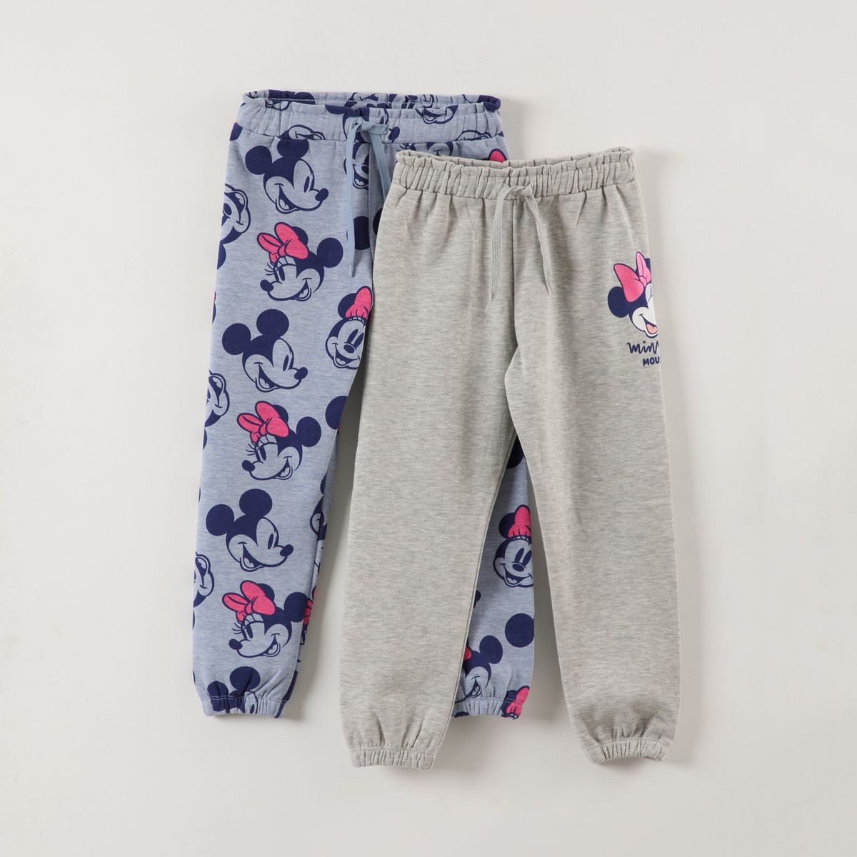 DISNEY - Pack Pantalon De Buzo Niña Minnie Caritas Gris Disney