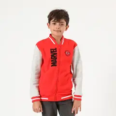 MARVEL - Poleron Niño Spiderman Head Logo Rojo