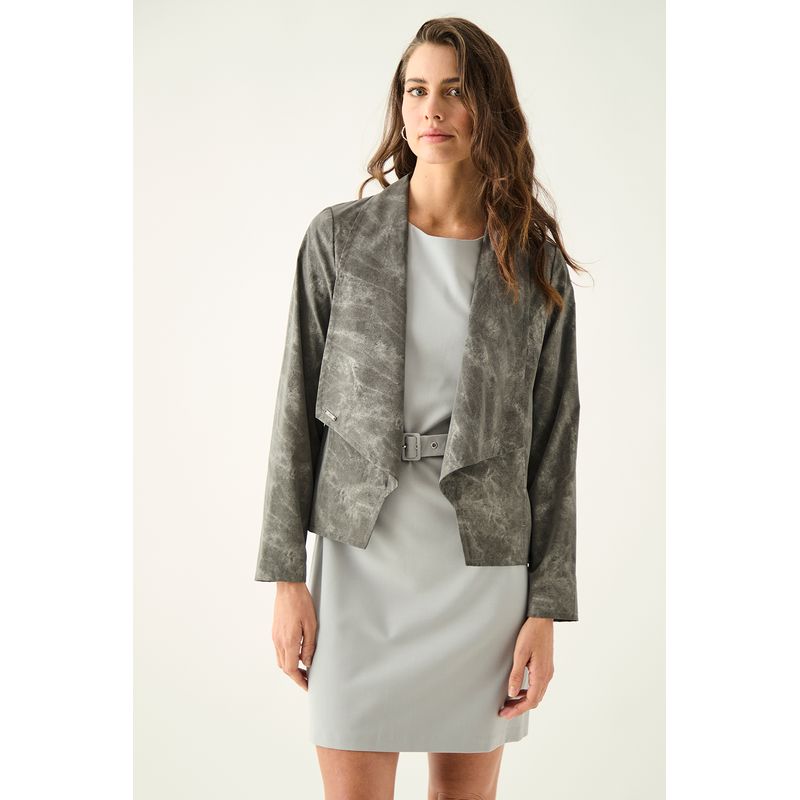 ASH - Tapado Abierto Gris Marengo Mujer Ash