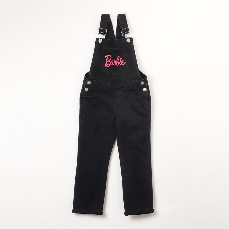 BARBIE - Jardinera Niña Logo Negro Barbie