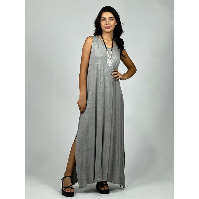 ENIGMATICA BOUTIQUE - Vestido Algodón Sin Mangas - Verde - Único