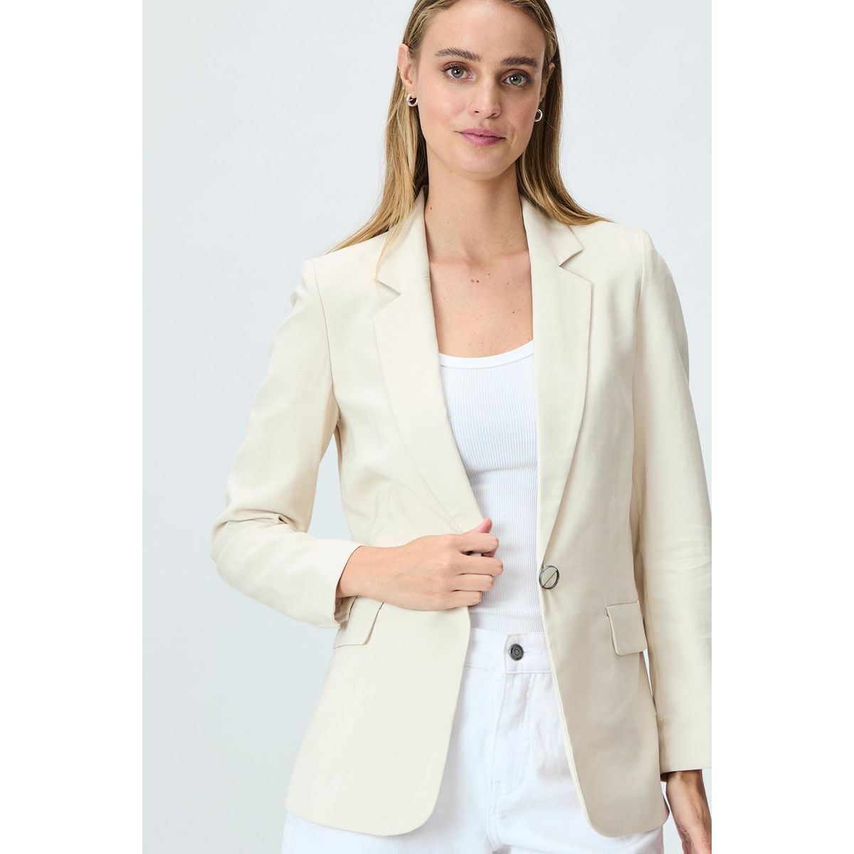 IO - Blazer Beige Mujer Io