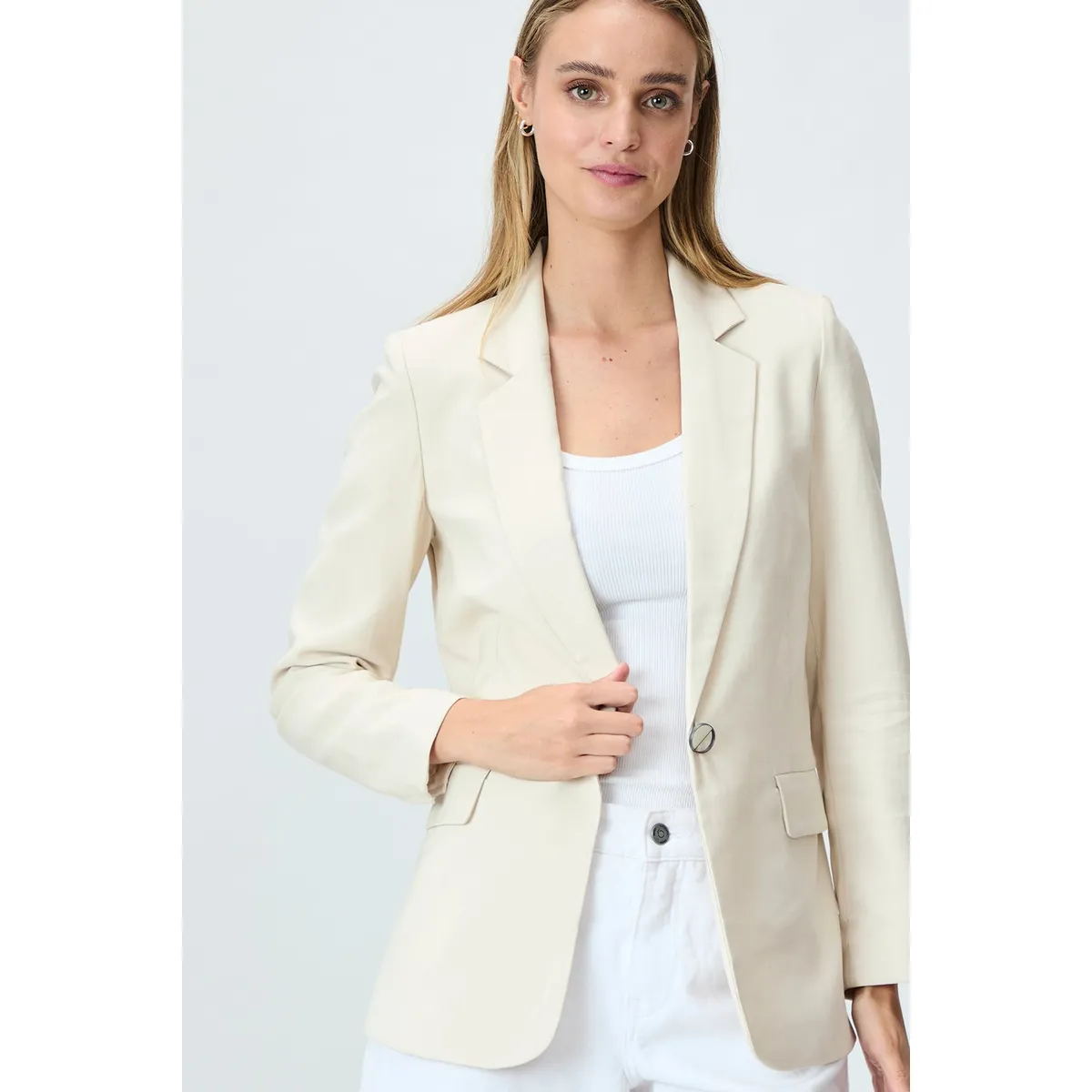 IO - Blazer Beige Mujer Io