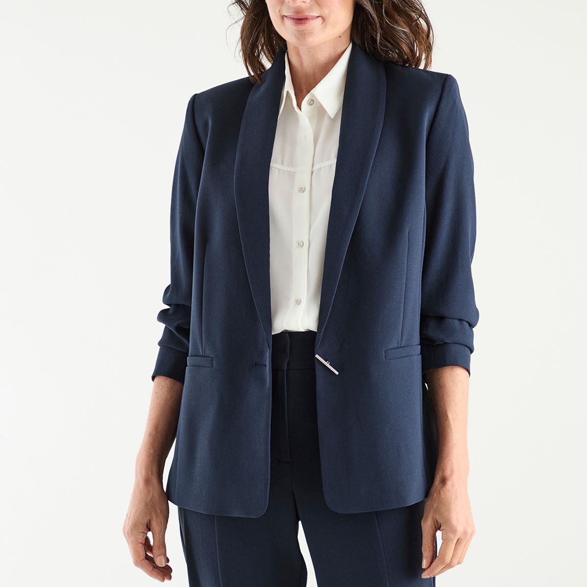 MA GRIFFE - Blazer Azul Marino Mujer Magriffe