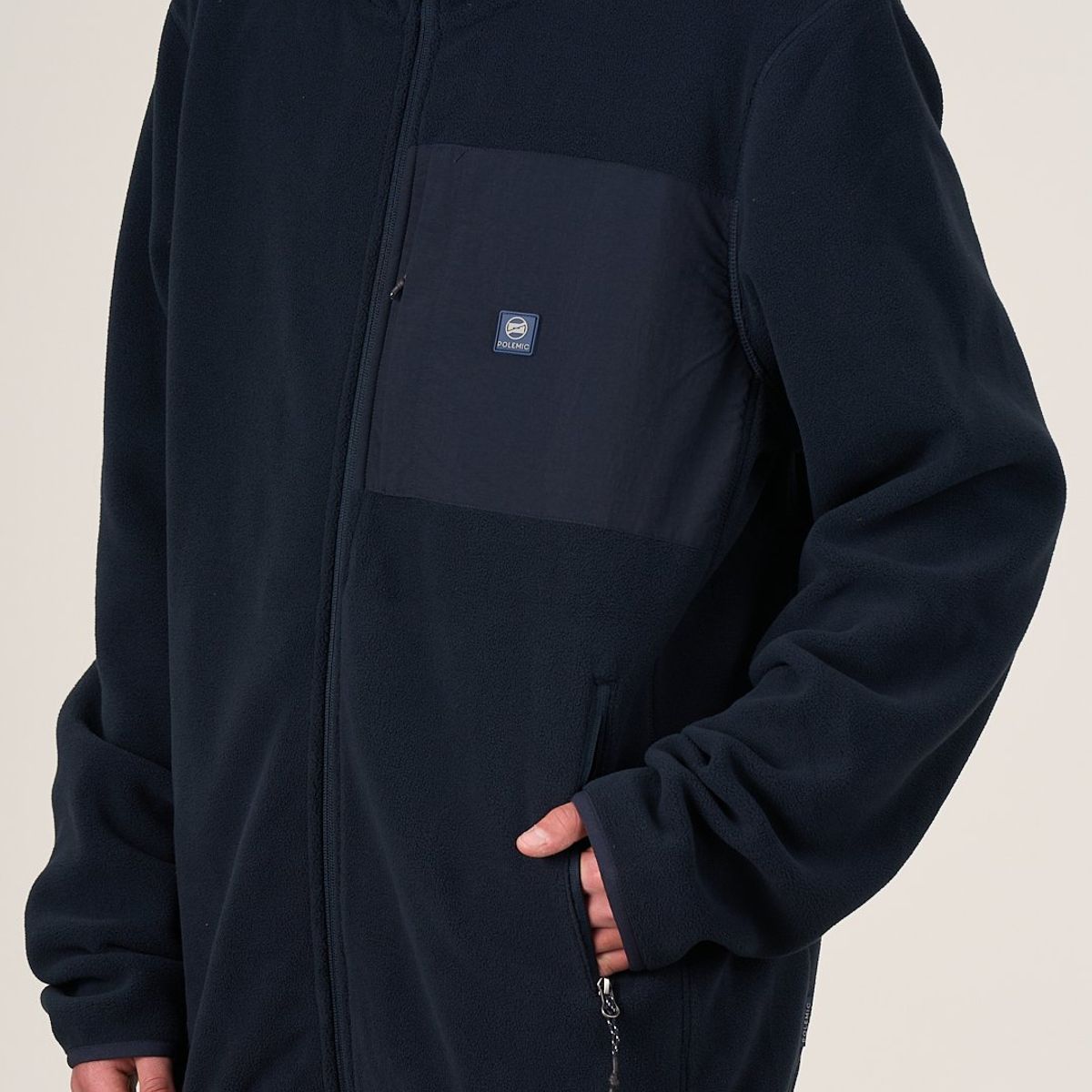 POLEMIC - Poleron escolar Micropolar cierre y gorro 12 a XL Polemic