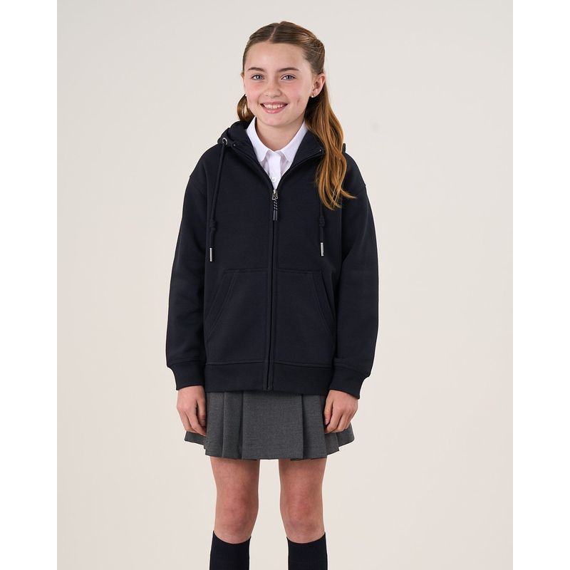 POLEMIC - Poleron escolar niña cierre y gorro 6 a 10 Polemic