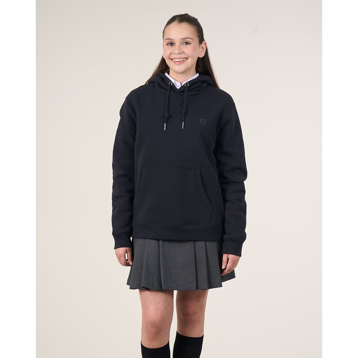 POLEMIC - Poleron escolar niña Canguro sin cierre 12 a XL Polemic