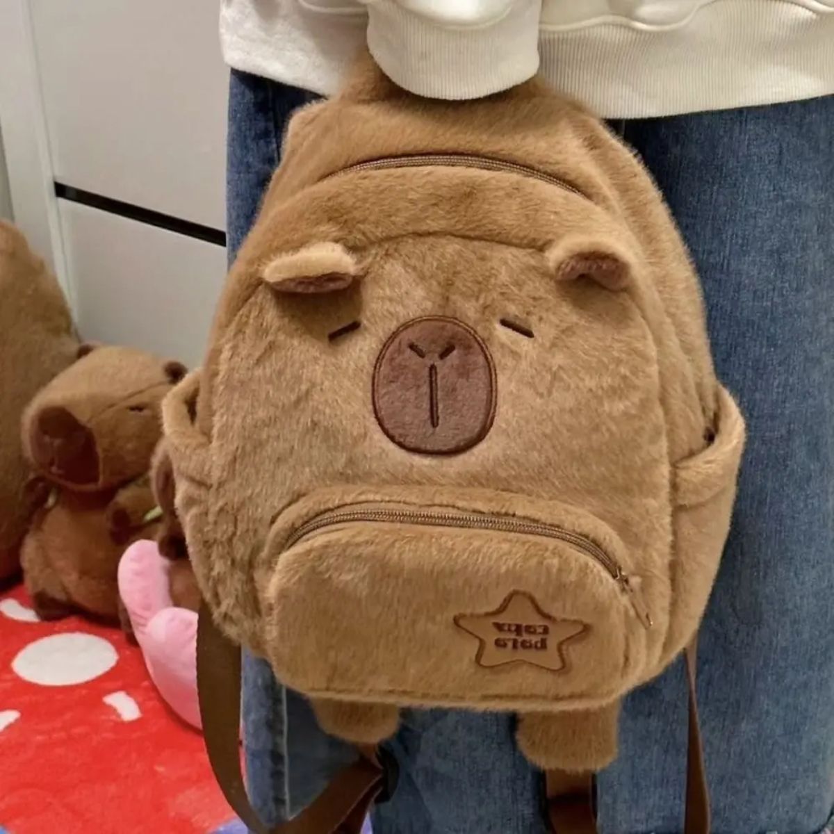 GENERICO - Mochila capibara de felpa 30cm Bolso Capybara