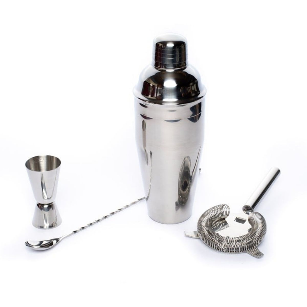 LUGANO - Set Bar 4pzs Manhattan Lux Acero Inoxidable Lugano