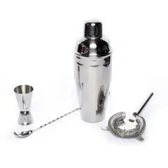 LUGANO - Set Bar 4pzs Manhattan Lux Acero Inoxidable