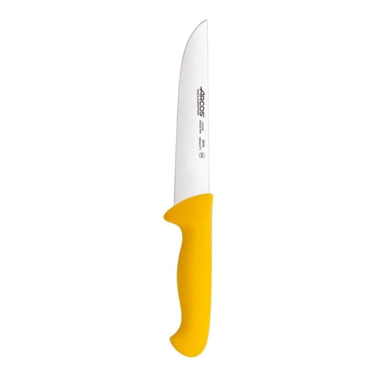 ARCOS - Cuchillo Carnicero Amarillo 18cm Acero Inoxidable Arcos