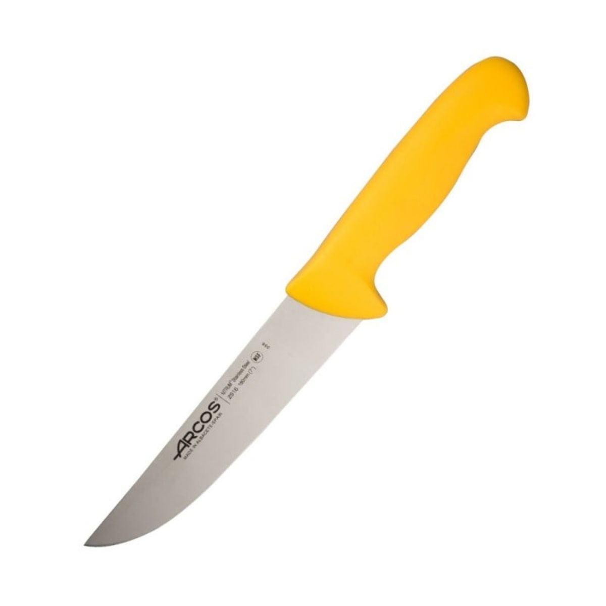 ARCOS - Cuchillo Carnicero Amarillo 18cm Acero Inoxidable Arcos