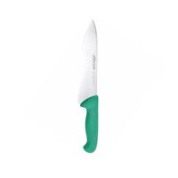 Cuchillo Medio Golpe Verde 20cm Acero Inoxidable