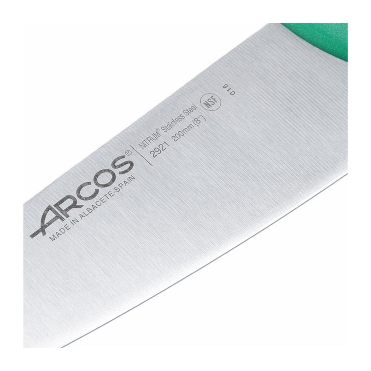 ARCOS - Cuchillo Medio Golpe Verde 20cm Acero Inoxidable Arcos