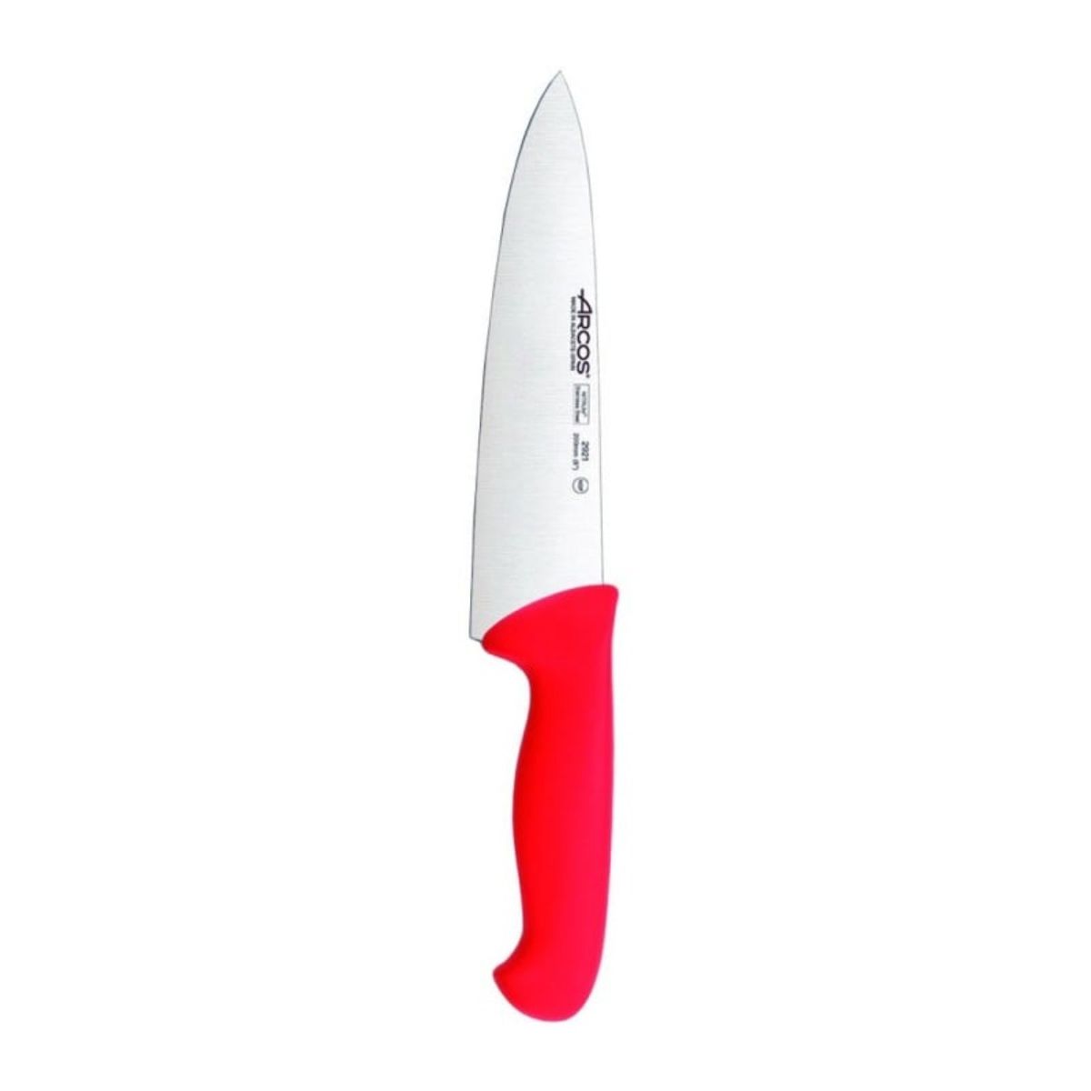 ARCOS - Cuchillo Medio Golpe Rojo 20cm Acero Inoxidable Arcos