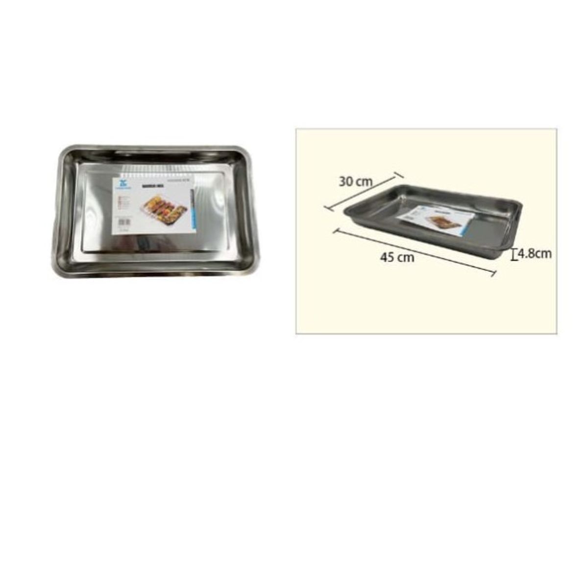 GENERICO - Bandeja Horno Acero Inoxidable 45X30X48Cm