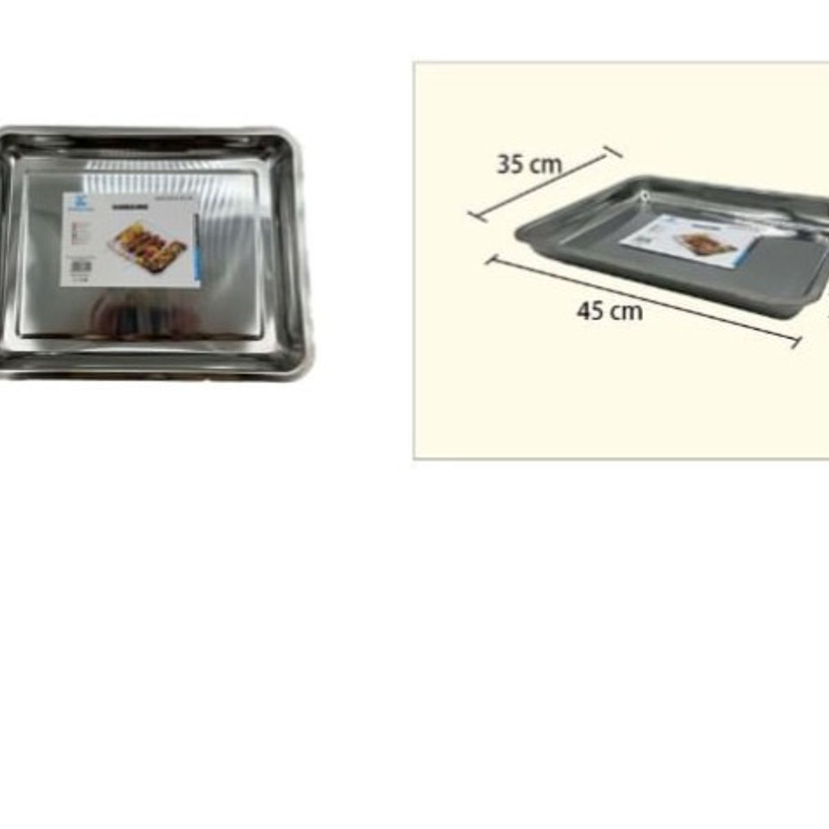 GENERICO - Bandeja Horno Acero Inoxidable 45X35X48Cm