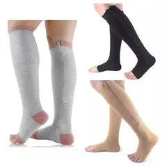 KUANGYE - 3 Pares Medias De Compresión Para Venas Varicosas