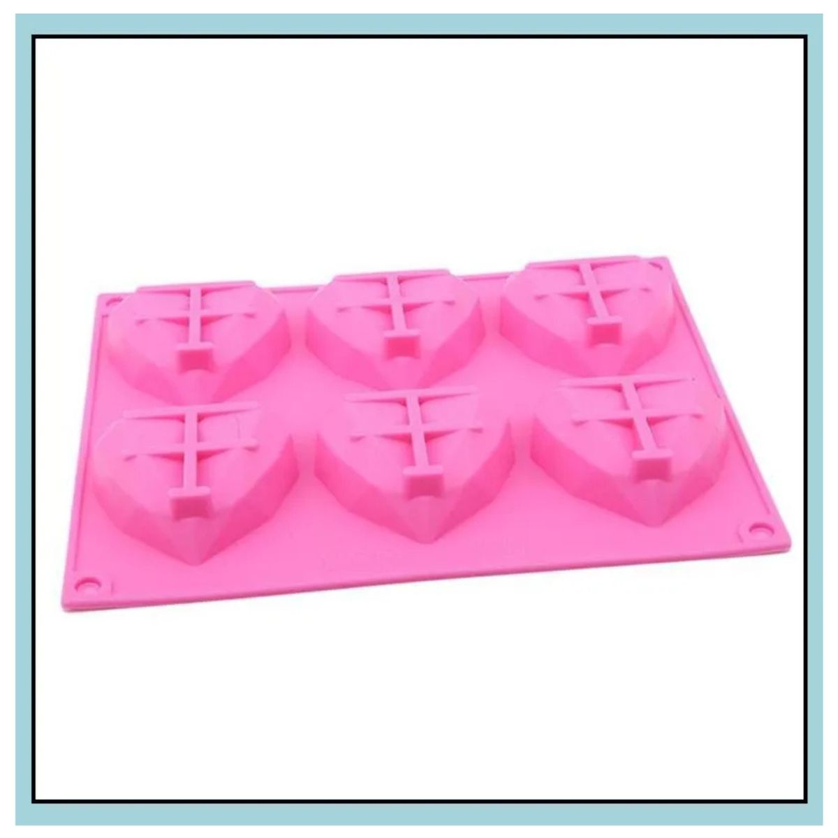 GENERICO - Moldes 6 Espacios Corazones Cruzados