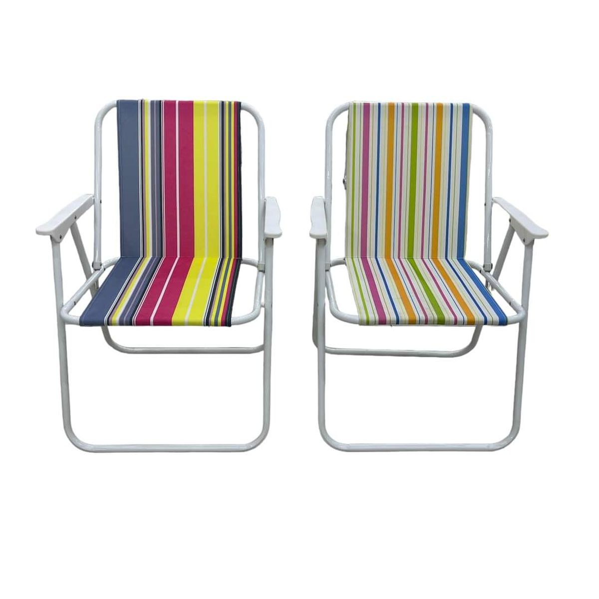 GENERICO - Pack X2 Silla reposera plegable de camping playa exteriores