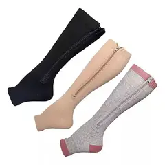 KUANGYE - 3 Pares Medias De Compresión Para Venas Varicosas
