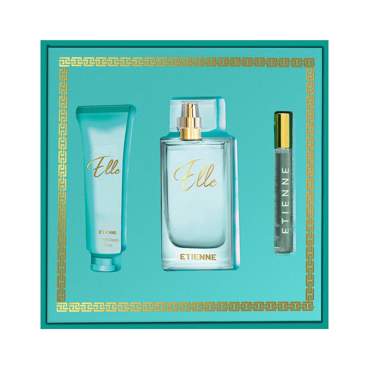 ETIENNE - Set Etienne Elle 100ml + Crema para manos y Perfumero mujer