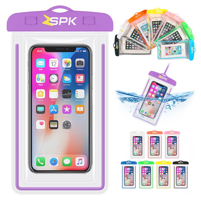 ZSPK - Funda Protectora Impermeable Sumergible Para Celular Violeta