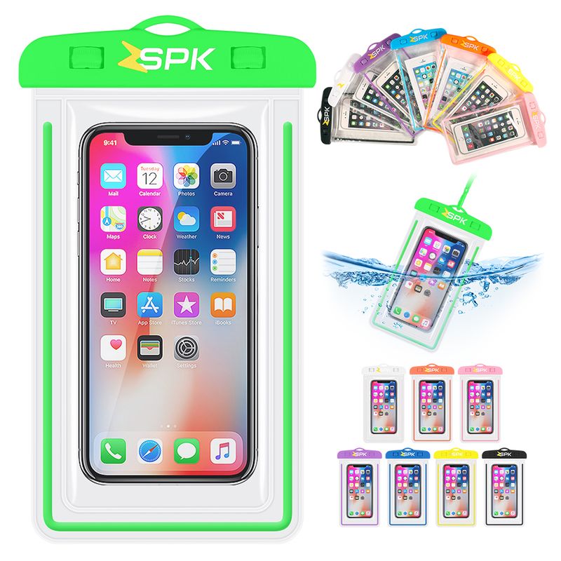 ZSPK - Funda Protectora Impermeable Sumergible Para Celular Verde