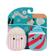 SQUISHMALLOWS - Pack 2 Peluches 10 Cm Para Mascotas