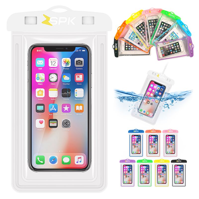 ZSPK - Funda Protectora Impermeable Sumergible Para Celular Blanco