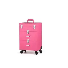 GENERICO - Maleta Multiuso Para Manicure Maquillaje Ó Peluquería Rosa