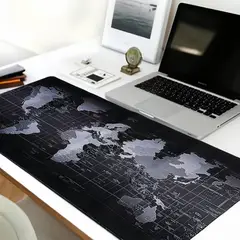 GENERICO - Mouse Pad Gamer Xxl Antideslizante Mapamundi 3mm 90x40cm