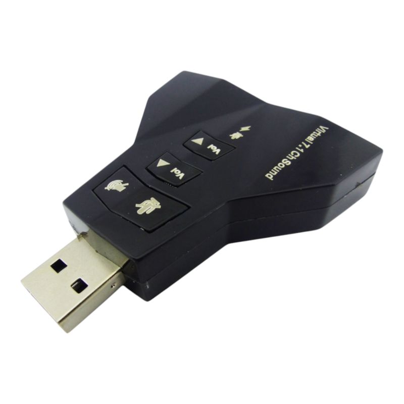 GENERICO - x3 Adaptador 7.1 Audio Doble A USB Para PC