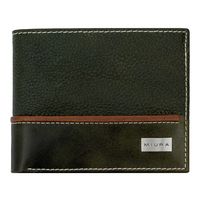 Billetera Hombre Mod Luciano Cuero Natural con protección RFID