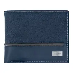 MIURA - Billetera Hombre Mod Luciano Cuero Natural con protección RFID