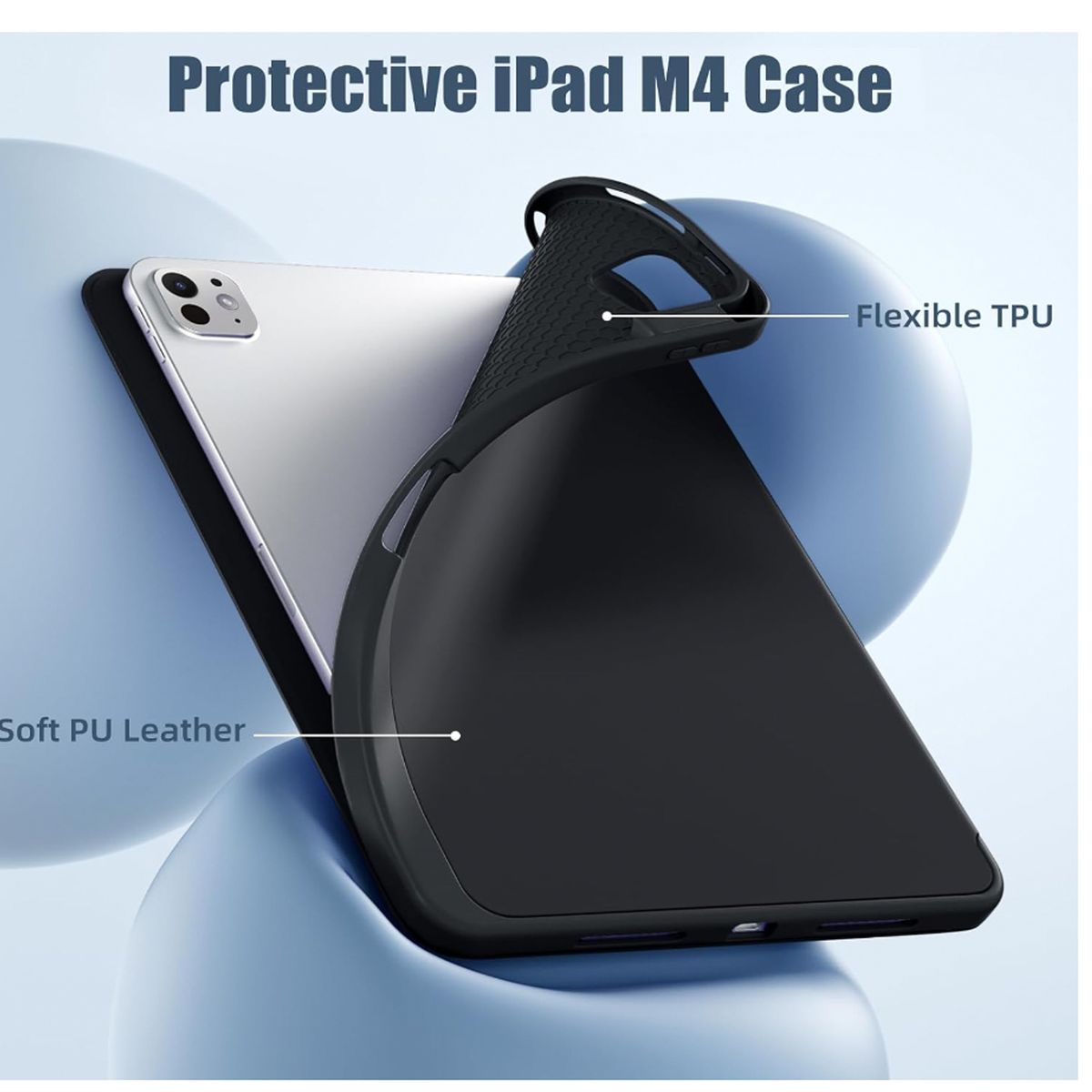 JOIGO - Funda Smart Cover Con Ranura Para iPad Pro 13 M4 2024 Azul