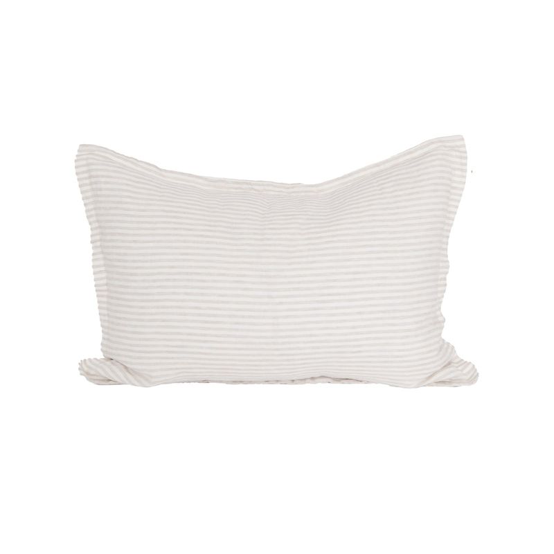 NATURALINO - Cojín Andes Lino beige Lineas