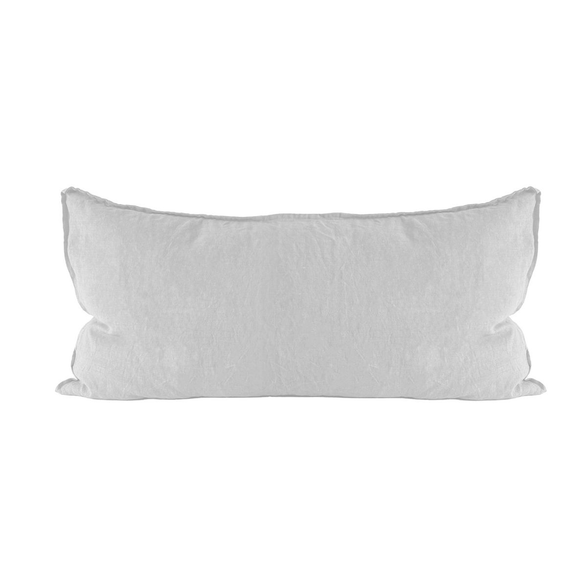 NATURALINO - Funda Cojín Mayo 45x100 Lino Grueso Blanco