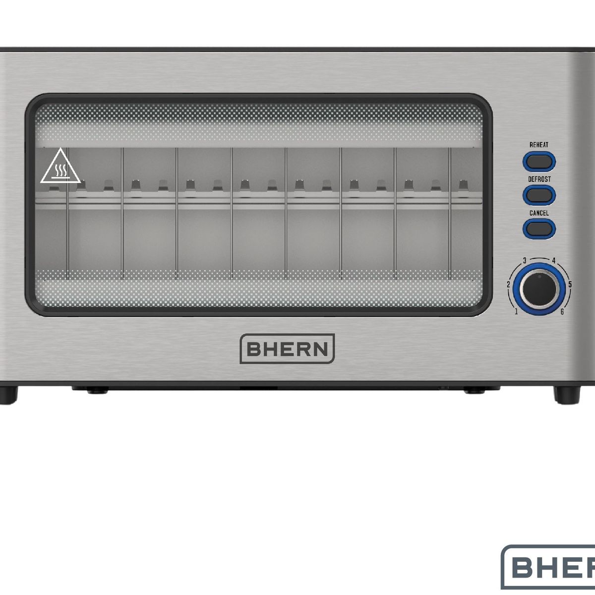 BHERN - Tostador Eléctrico Acero Inoxidable 2 Bhern