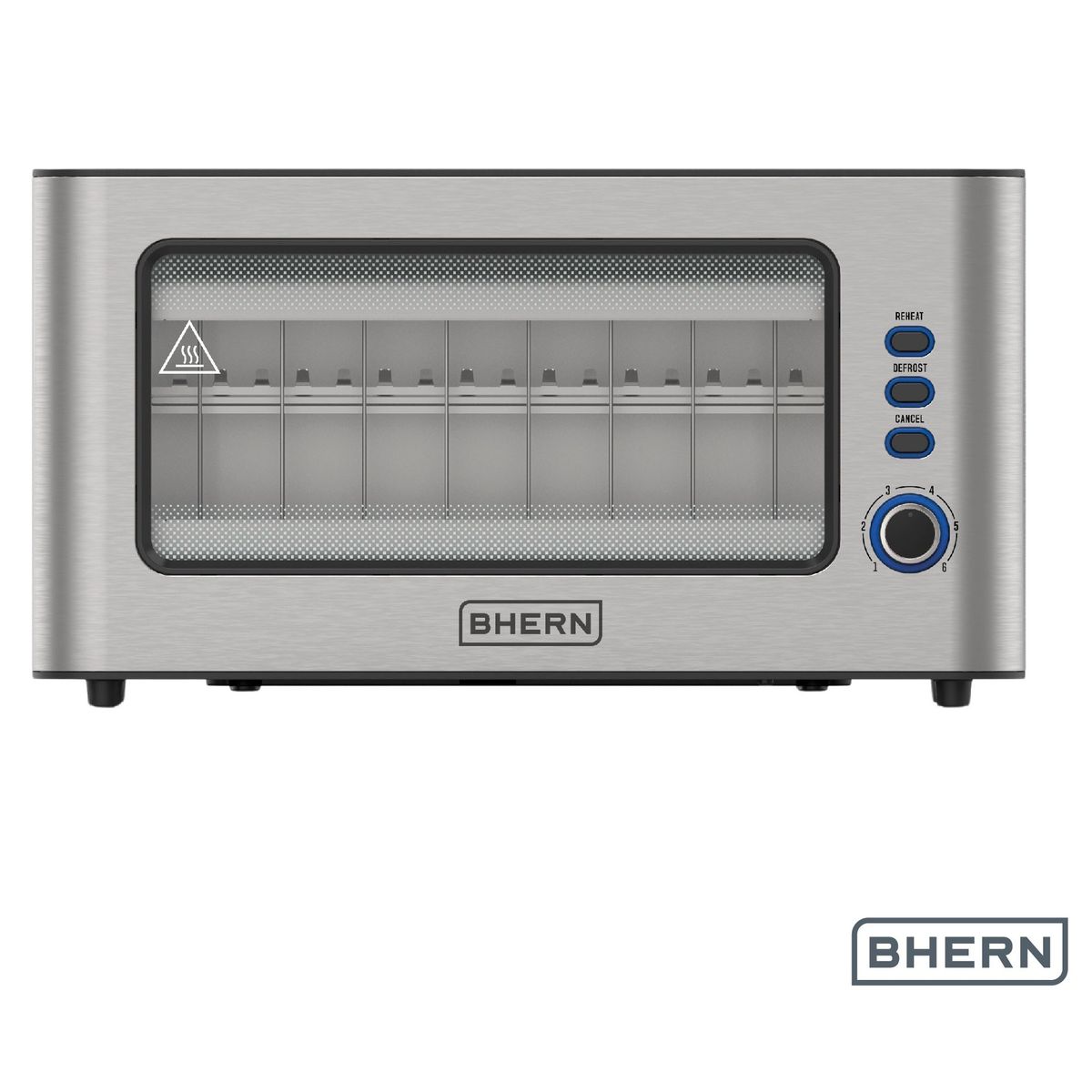 BHERN - Tostador Eléctrico Acero Inoxidable 2 Bhern