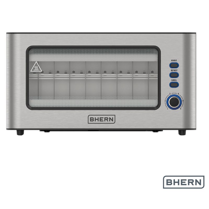 BHERN - Tostador Eléctrico Acero Inoxidable 2 Bhern